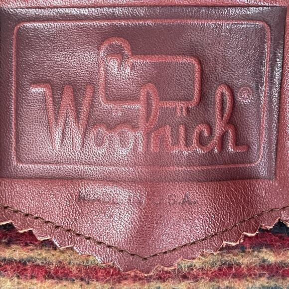 VTG Woolrich Tan Canvas Barn Chore Saddle Jacket Southwestern Wool Lining LRG - Picture 11 of 16